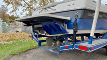 Load image into Gallery viewer, Blue surf tabs on 2003 Malibu Wakesetter VLX wake surf boat